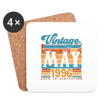 May 1996, Vintage Anniversary Gift May 1996. - Coasters (set of 4) - white - Front