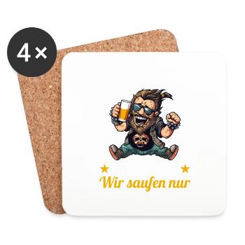 the ugly one marries bachelor party bachelor party - Coasters (set of 4) - white - Front