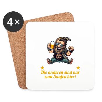 the ugly one marries bachelor party bachelor party - Coasters (set of 4) - white - Front