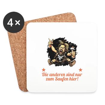 the ugly one marries bachelor party bachelor party - Coasters (set of 4) - white - Front