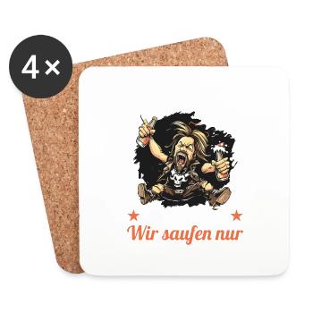 the ugly one marries bachelor party bachelor party - Coasters (set of 4) - white - Front