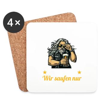the ugly one marries bachelor party bachelor party - Coasters (set of 4) - white - Front