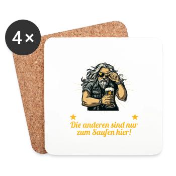 the ugly one marries bachelor party bachelor party - Coasters (set of 4) - white - Front