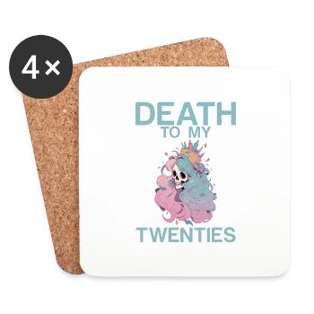 Death To My Twenties 2 - Coasters (set of 4) - white - Front