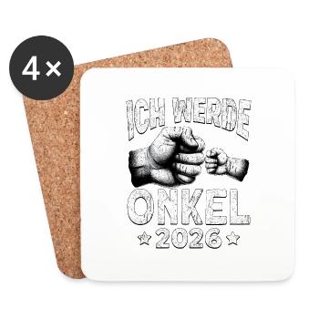 I'm going to be an uncle in 2026 - Coasters (set of 4) - white - Front