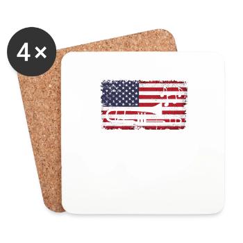 Trombone USA for Trombonists - Coasters (set of 4) - white - Front