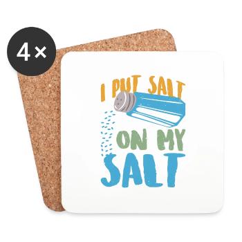 I Put Salt On My Salt 12 - Untersetzer (4er-Set) - Weiß - Vorne