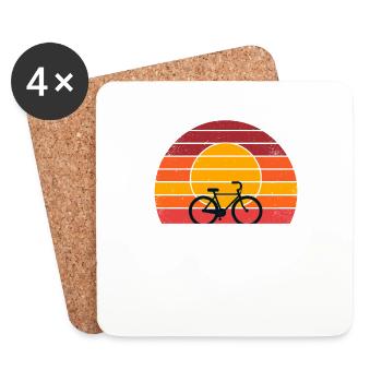 Je préfère faire du vélo Vélo VTT - Dessous de verre (lot de 4) - blanc - Devant
