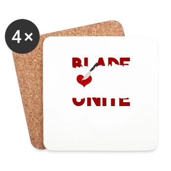 Blade Lover Unite - Coasters (set of 4) - white - Front