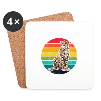 Cheeta It - Untersetzer (4er-Set) - Weiß - Vorne