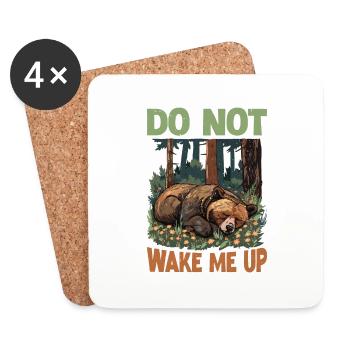 Do Not Wake Me Up 24 - Untersetzer (4er-Set) - Weiß - Vorne