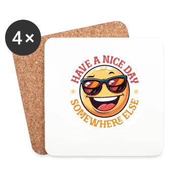 Have A Nice Day Somewhere Else 22 - Coasters (set of 4) - white - Front