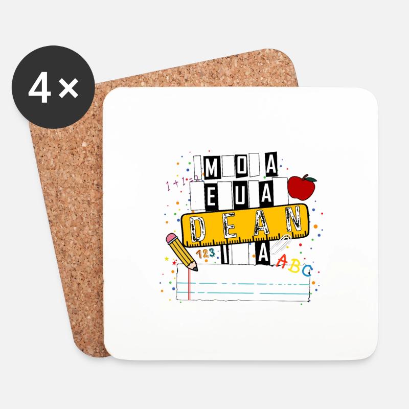 Ich bin kein normaler Dean Ich bin ein cooler Dean Lustig - Untersetzer (4er-Set) - Weiß