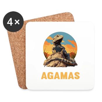 Agamen Agame - Dessous de verre (lot de 4) - blanc - Devant
