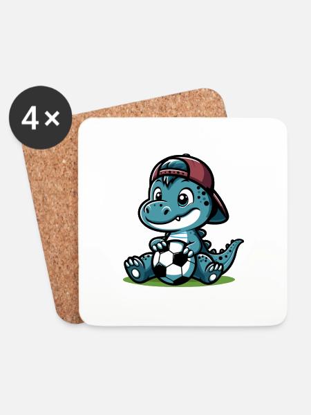 DINO - Untersetzer (4er-Set) - Weiß