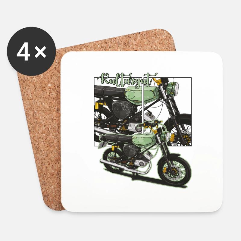 S51 // Tuning // Illustration - Untersetzer (4er-Set) - Weiß