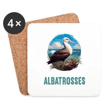 Albatross Albatrosse Albatros - Untersetzer (4er-Set) - Weiß - Vorne