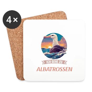 Albatross Albatrosse Albatros - Untersetzer (4er-Set) - Weiß - Vorne
