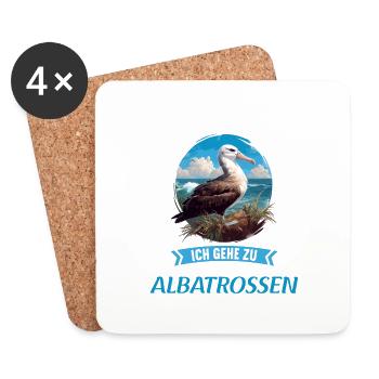 Albatross Albatrosse Albatros - Untersetzer (4er-Set) - Weiß - Vorne