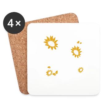 Best Cat Nana Ever - Coasters (set of 4) - white - Front