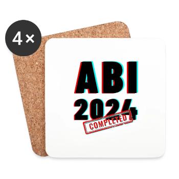 ABI 2024 : Enfin gratuit ! L’aventure commence. - Dessous de verre (lot de 4) - blanc - Devant