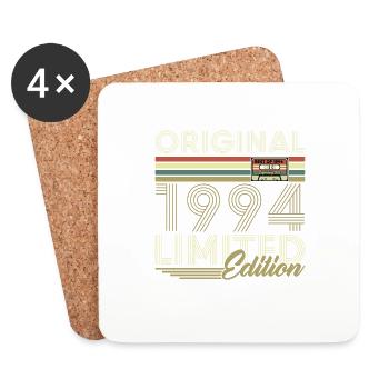 Original 1994 Vintage Retro Geburtstagsgeschenk - Untersetzer (4er-Set) - Weiß - Vorne