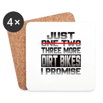 Just One More Dirt Bike I Promise Dirt Bike - Untersetzer (4er-Set) - Weiß - Vorne
