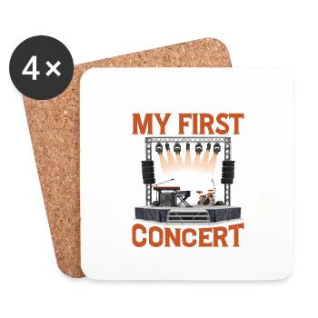 This Is My First Concert 85 - Untersetzer (4er-Set) - Weiß - Vorne