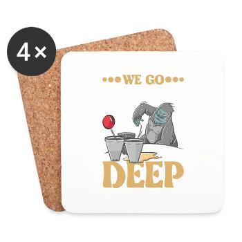 We Go Balls Deep 15 - Coasters (set of 4) - white - Front