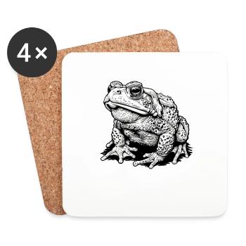 Toad Toads Toad - Coasters (set of 4) - white - Front