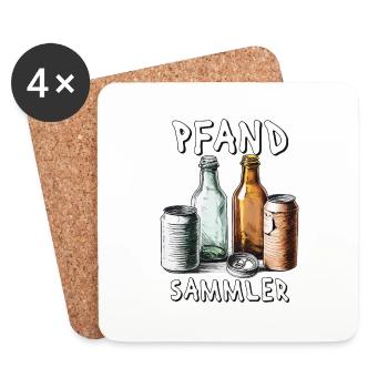 DEPOSIT COLLECTOR - Coasters (set of 4) - white - Front