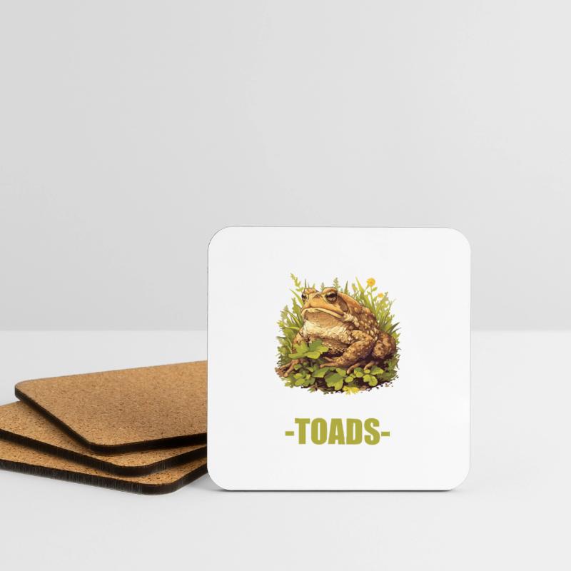 Toad Toads Toad Coasters (set of 4)
