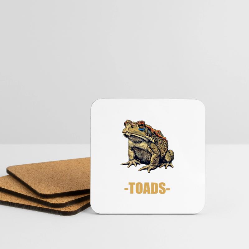 Toad Toads Toad Coasters (set of 4)
