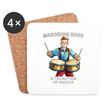 FANFARE AU RYTHME DE LA PASSION - Dessous de verre (lot de 4) - blanc - Devant