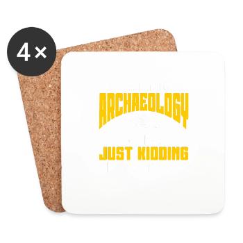 Archaeologist Archaeology - Coasters (set of 4) - white - Front