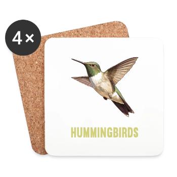 Hummingbird Kolibris Kolibri - Untersetzer (4er-Set) - Weiß - Vorne