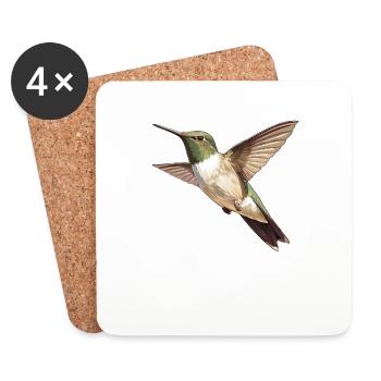 Hummingbird Kolibris Kolibri - Untersetzer (4er-Set) - Weiß - Vorne