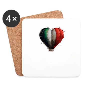 Italia - Coasters (set of 4) - white - Front