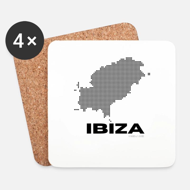 IBIZA - Untersetzer (4er-Set) - Weiß