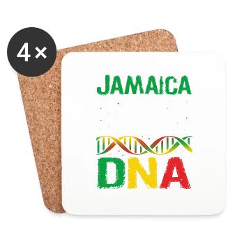 Jamaican Heritage Flag Jamaica It's In My DNA - Untersetzer (4er-Set) - Weiß - Vorne