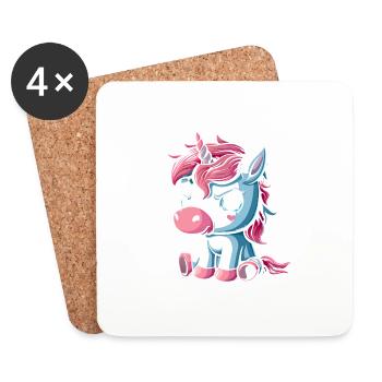 Ne me regarde pas sur ce ton - Dessous de verre (lot de 4) - blanc - Devant