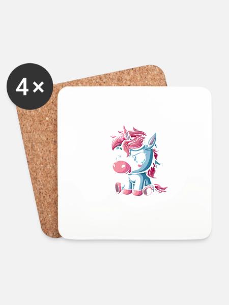 Please don't talk to me, I'm really so annoyed - Coasters (set of 4) - white