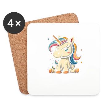 Nope just nope - Coasters (set of 4) - white - Front