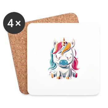 Ne me regarde pas sur ce ton - Dessous de verre (lot de 4) - blanc - Devant