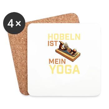 Schreiner I Tischler Meister Motiv für Zimmermann - Untersetzer (4er-Set) - Weiß - Vorne