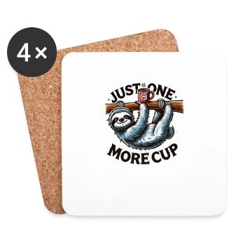 Encore une tasse de café - Dessous de verre (lot de 4) - blanc - Devant
