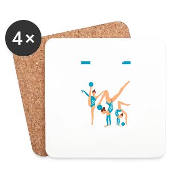 It's not rude to yell - Coasters (set of 4) - white - Front