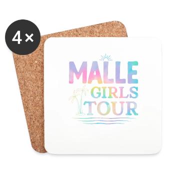 Malle Girls Tour - Coasters (set of 4) - white - Front