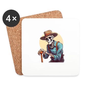 PENSIONER BONES - Coasters (set of 4) - white - Front