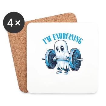 I'm Exorcising 2 - Coasters (set of 4) - white - Front